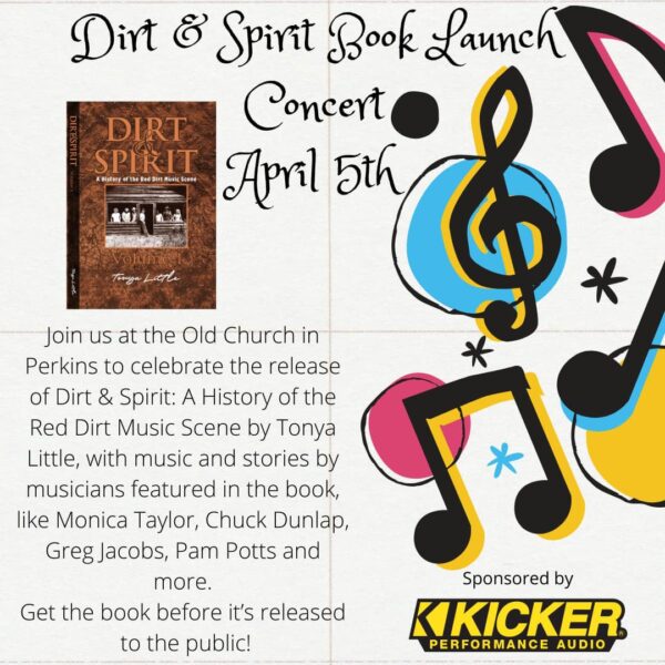 Special - Only $50 for both Steve Fisher April 4 plus April 5 Dirt & Spirit Book Launch Concert (includes copy of book)